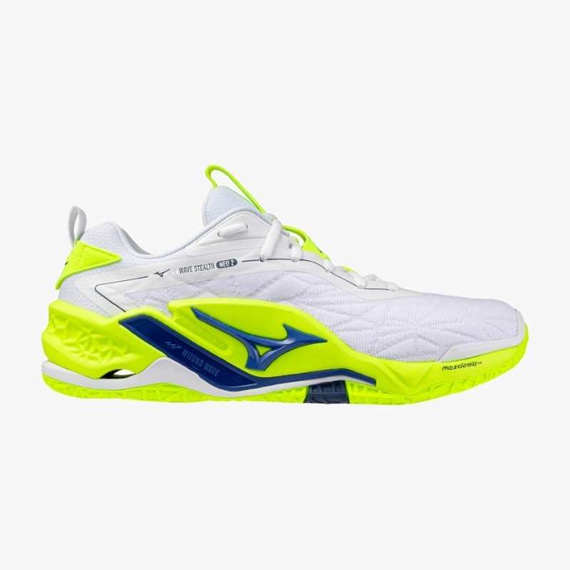 Mizuno Wave Stealth Neo 2 White And Yellow Shoes | Handbolaunpas