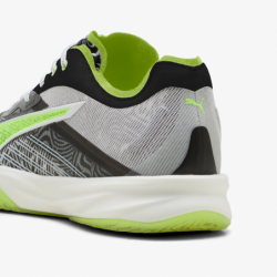 Zapatillas balonmano Puma Accelerate Nitro SQD 5 launch edition negro y verde back