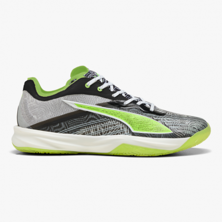 Zapatillas balonmano Puma Accelerate Nitro SQD 5 launche dition negro y verde right