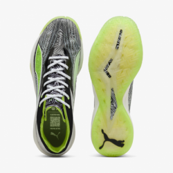 Zapatillas balonmano Puma Accelerate Nitro SQD 5 launch edition negro y verde top