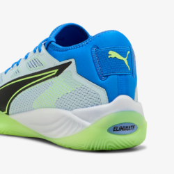 Zapatillas balonmano Puma Eliminate Nitro SQD 4 azul y verde back