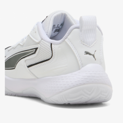 Zapatillas balonmano Puma Solarflash 4 jr blanco y negro back