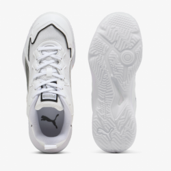 Zapatillas balonmano Puma Solarflash 4 jr blanco y negro top