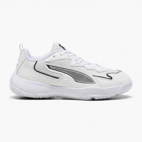 Zapatillas balonmano Puma Solarflash 4 jr blanco y negro right