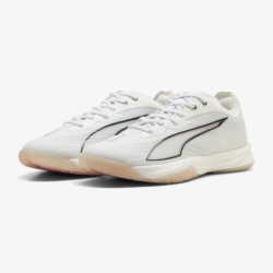 Zapatillas balonmano Puma Accelerate Nitro SQD 5 blanco y negro front