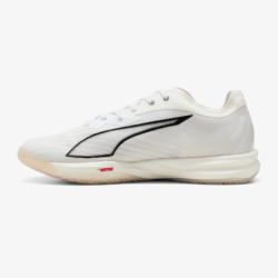 Zapatillas balonmano Puma Accelerate Nitro SQD 5 blanco y negro left