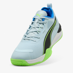 Zapatillas balonmano Puma Eliminate Nitro 4 azul y verde bottom