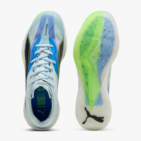 Zapatillas balonmano Puma Accelerate Nitro SQD 5 aqua top