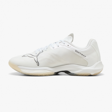 Zapatillas balonmano Puma Vantage Nitro 2 blanco y negro left