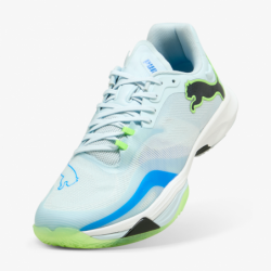 Zapatillas balonmano Puma Vantage Nitro 2 azul y verde bottom
