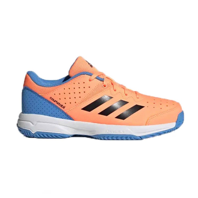 Adidas Court Stabil Jr naranja azul|