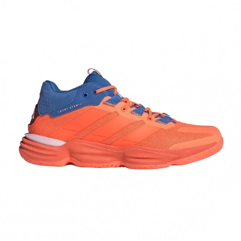 Adidas Court Stabil Handball Shoes Orange Blue